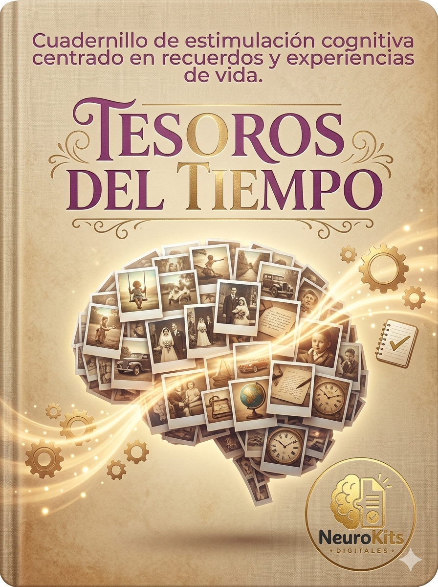 Portada del cuadernillo Tesoros del Tiempo con recuerdos y experiencias de vida